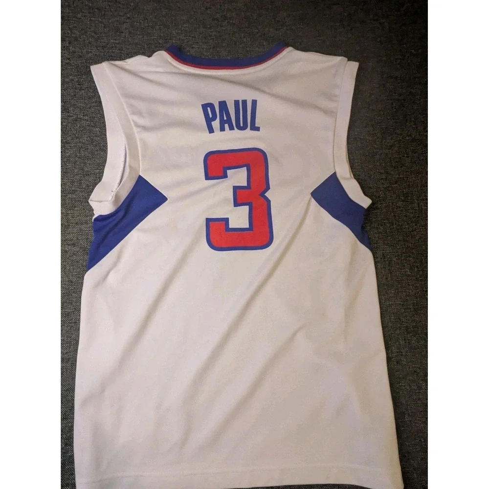 Adidas Clippers Chris Paul #3 White Jersey Shirt Youth Small Basketball NBA